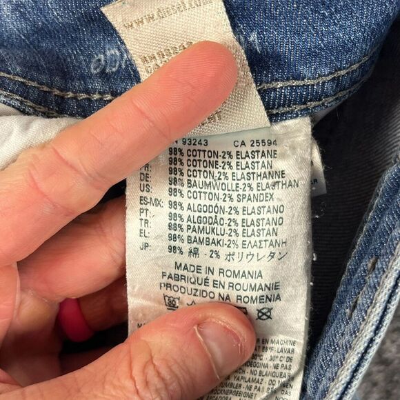 Diesel Larkee Button Fly Blue Denim Jeans Men's 29 (31X31.5) Straight Distressed - Picture 7 of 15